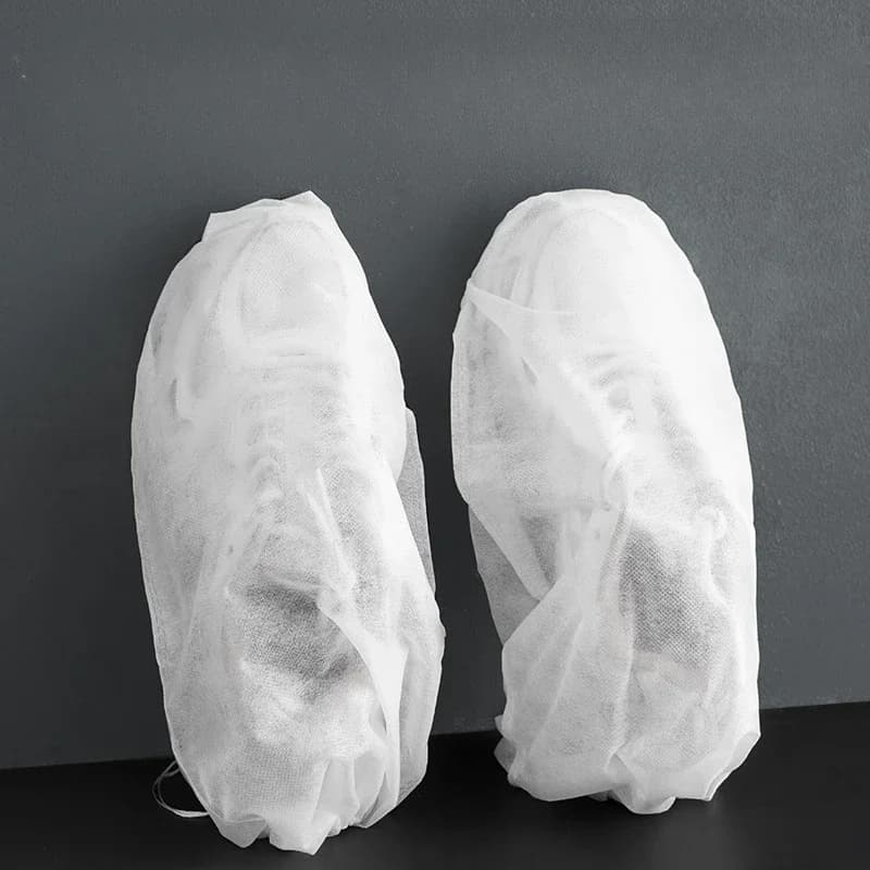 المحمولة الأحذية المنظم السفر حقيبة التخزين غير المنسوجة شفافة الرباط حقيبة البيئية الغبار أغطية الأحذية - 4