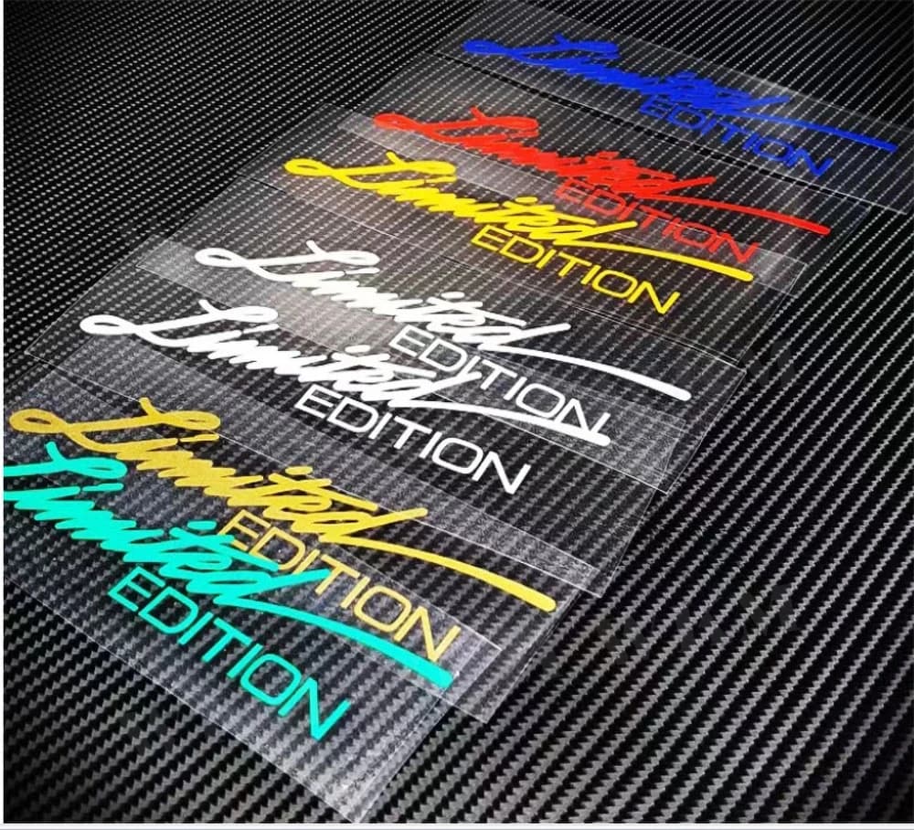 8 ألوان ملصق فينيل نافذة ملصق سيارة التصميم ثلاثية الأبعاد طبعة محدودة الديكور عاكس الليزر ملصق مائي لملحقات السيارات - 3