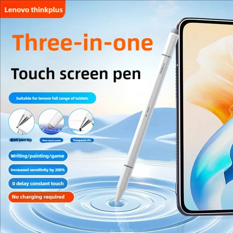 Lenovo Stylus Universa Pen For Android IOS Capacitive Screen For iPad Apple Huawei Xiaomi Samsung Tablet three tips Pencil - 2
