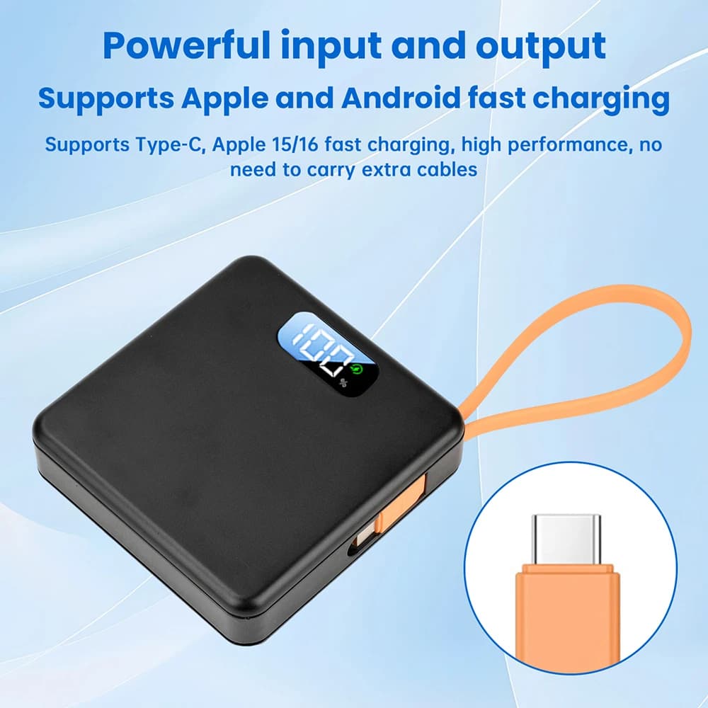DIY Power Bank 18650 Removable Weld-Free Portable Battery Bank 22.5W Fast Charging 10000mAh Rechargeable Module With LCD Display - 4