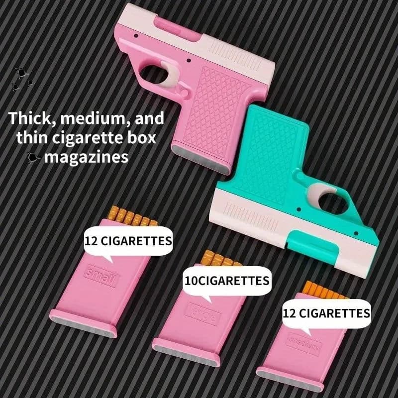 Portable Windproof Lighter with Adjustable Flame - Pink & White Design, Butane Gas Lighter for Camping, BBQ, Kitchen, and Baking - 2