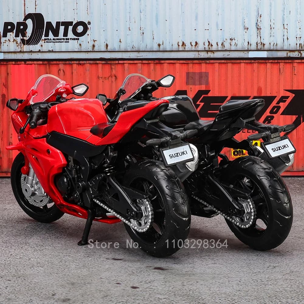 نموذج دراجة نارية كلاسيكية MSZ 1:18 Suzuki GSX-R1000 YAMAHA YZF-R1 هدية لعبة من سبائك الزنك - 6