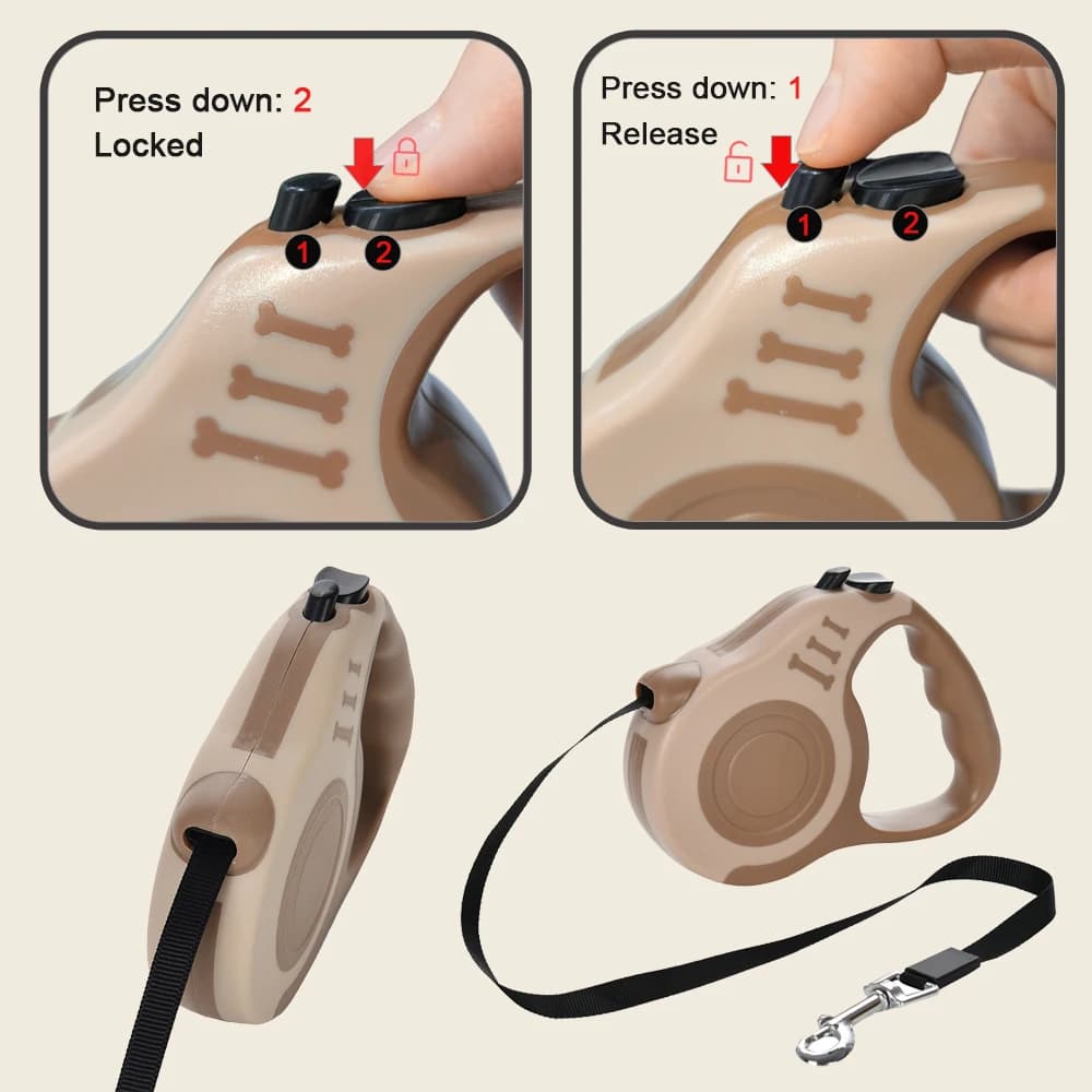 Automatic Dog Leash 3M 5M Retractable Extendable Rope for Small Dogs Accessories Outdoor Walking Hiking Puppy Cat Traction Belt - 4