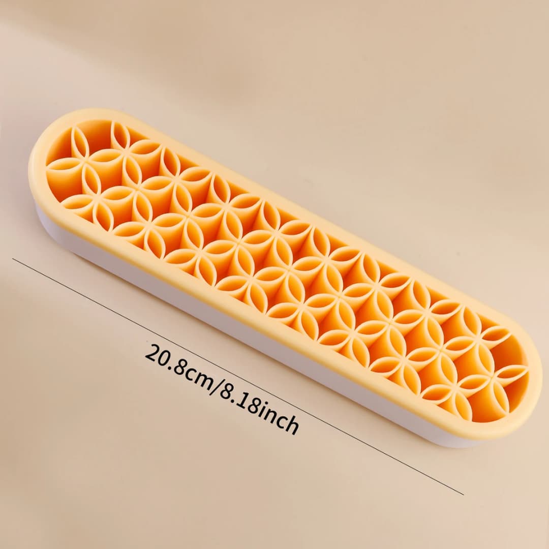 جديد سيليكون فرشاة للمكياج تجفيف الرف صندوق عرض أحمر الشفاه أدوات ماكياج متعددة الوظائف فرشاة الشمس رف صندوق تخزين - 4