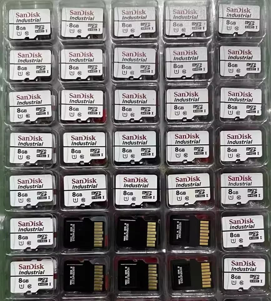 بطاقة ذاكرة SanDisk الأصلية من الفئة الصناعية، سعة 8 جيجا بايت/16 جيجا بايت، C10 U1، بطاقة TF/Micro SD، نطاق درجة حرارة واسع - 4