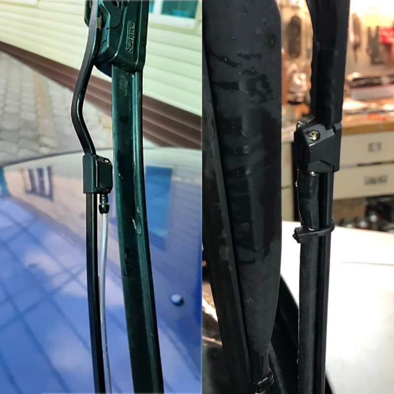 Car Windshield Wiper Blade Washer Spray Nozzle Adjustable 4-Way Spout Upgrade Installed on 8mm / 9mm Arm Car Accessories - 6