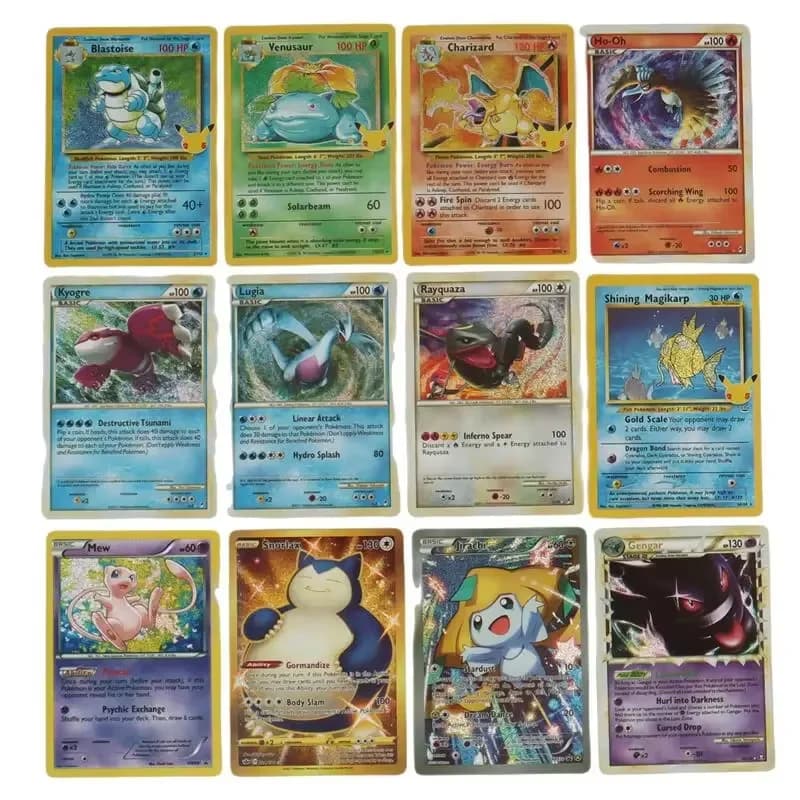 60-100 قطعة بطاقات بوكيمون الإنجليزية GX فريق العلامة 1996 Vmax EX V ميجا Vstar مدرب اللمعان لعبة المعركة بطاقات التداول المجموعة - 5