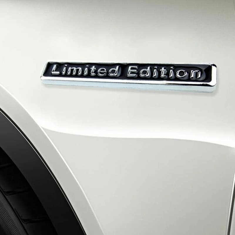 3D Plating Metal LIMITED EDITION Logo Car Rear Fender Trunk Sticker Emblem Black Car Accessories Tuning Exterior Decal Sticker - 2