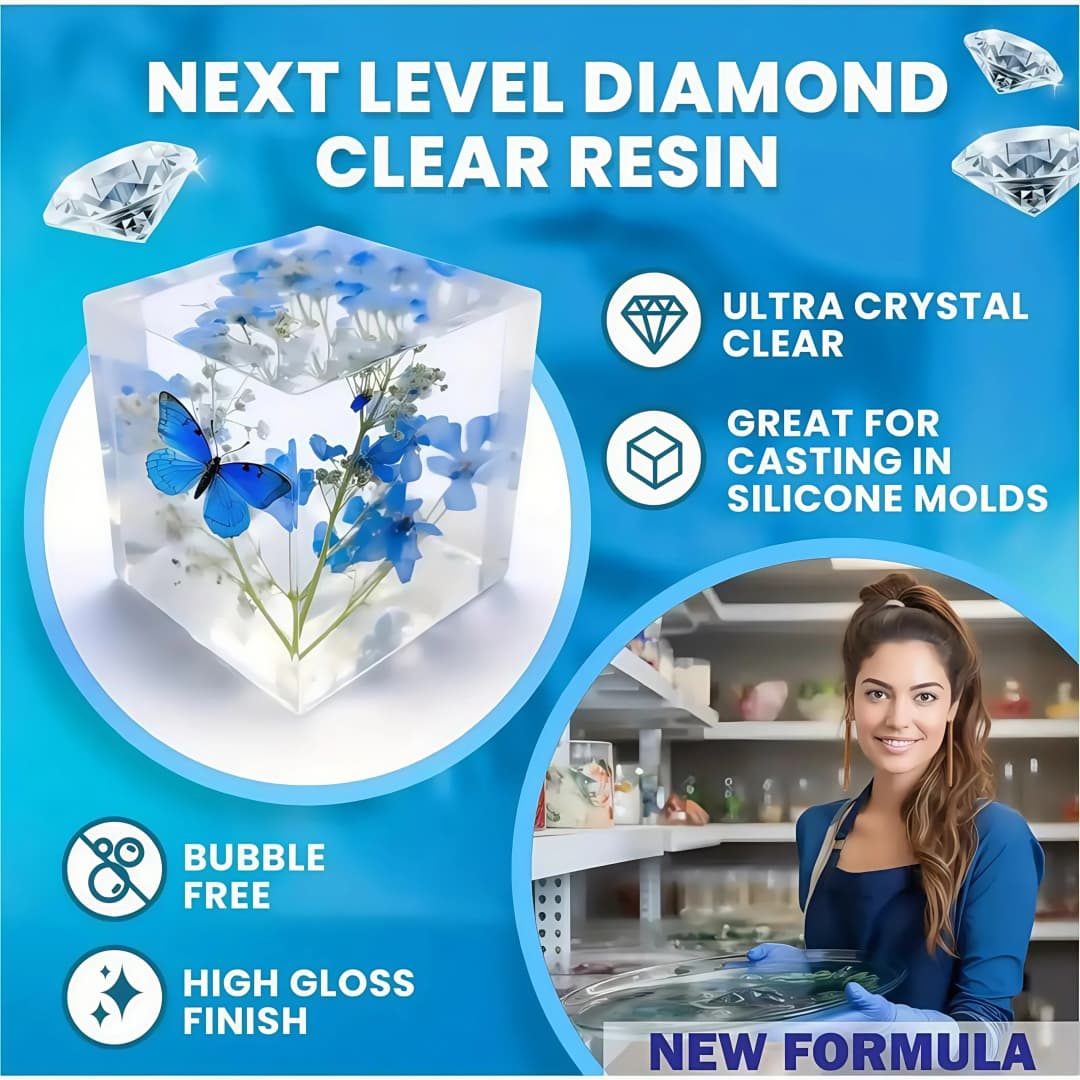 Epoxy Resin Kit , Clear 2 Part Resin High Gloss for Casting Coating, Countertop, Table Top, Resin Art DIY Handcraft Jewelry - 5