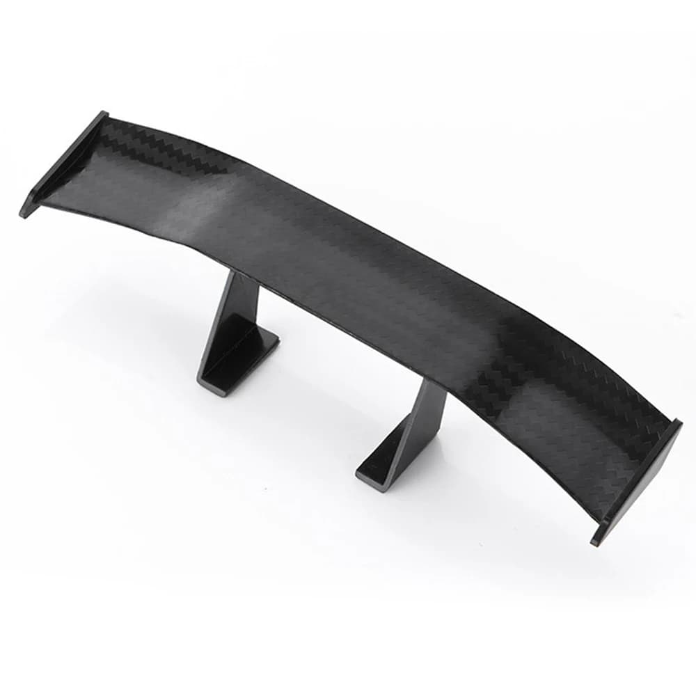 جناح خلفي صغير عالمي ثلاثي الأبعاد ملصقات جناح صندوق السيارة الخلفي إكسسوارات خارجية مضحكة للسيارة زخرفة بمظهر ألياف الكربون - 5