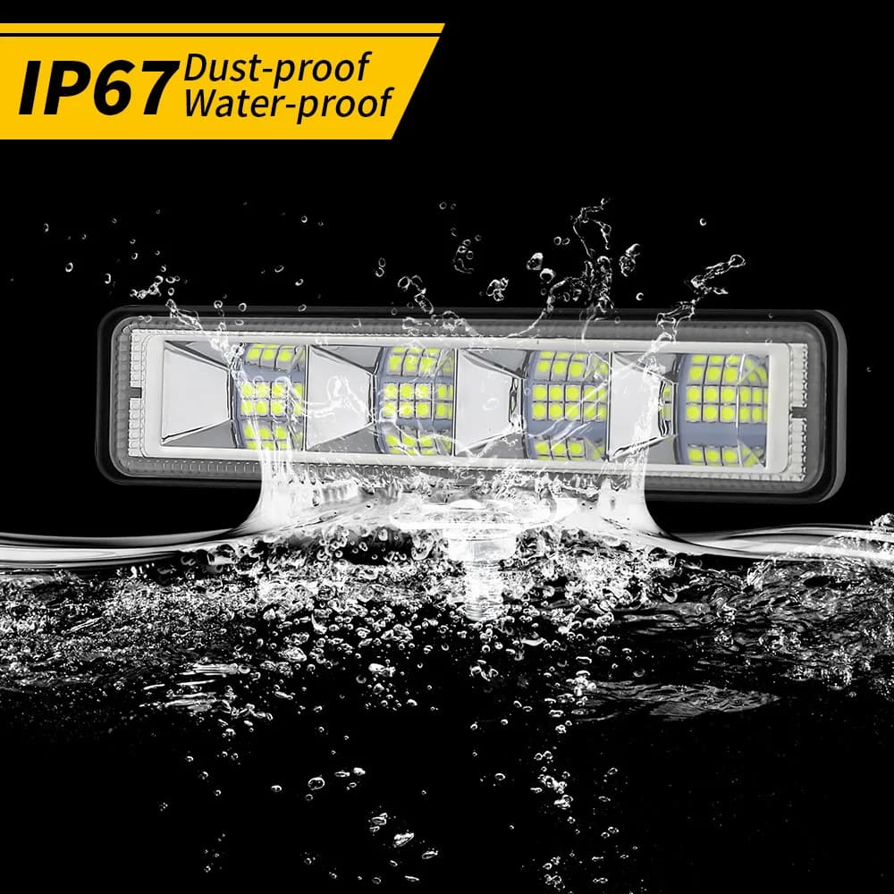 2Pcs 72W Car Work Light LED Bar 4x4 24 LED Worklight Bar Offroad SUV ATV Tractor Boat Trucks Excavator 12-60V led Combo Beam - 5