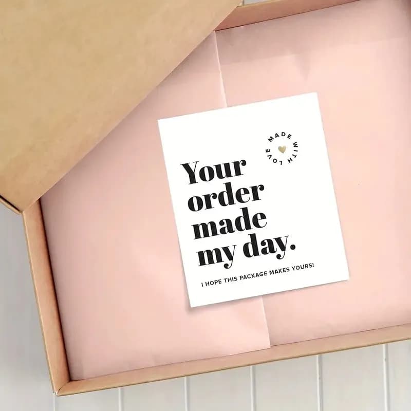 50 Pieces of Small Business Thank You Cards - Essential Packaging for Expressing Thank You to Your Customers - 2