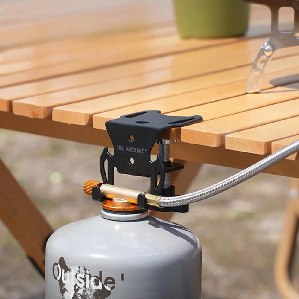 Outdoor Canister Hanging Hook Metal Butane Gas Tank Hanger Picnic Travel Camping Table Gas Stove Tank Organizer Home