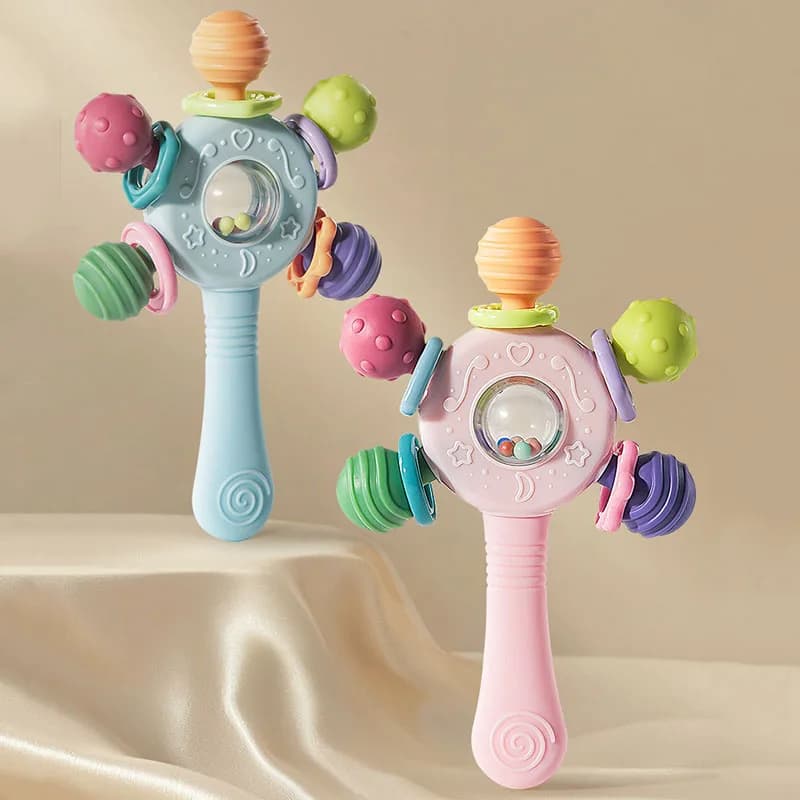 لعبة تطوير الطفل 0 6 12 شهرا كرات عضاضة الطفل الحسية حشرجة الموت ألعاب تعليمية لينة التسنين حشرجة الموت ألعاب للأطفال - 3