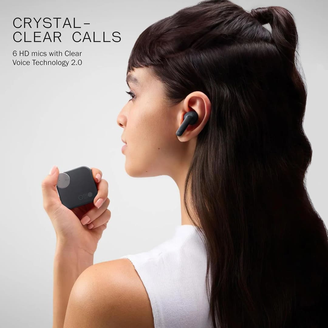 سماعات CMF من ناثينج بودز برو 2 TWS، إلغاء ضوضاء هجين 50dB، بلوتوث 5.3، 6 ميكروفونات HD، IP55، بطارية 43 ساعة، إصدار عالمي - 5