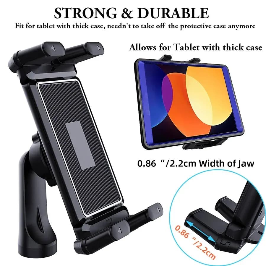 Tripod Monopod Universa Holder Mount,Stand Compatible with 7" - 15" Tablets IPad,4"-7"Folding Screen/Straight Panel Phone - 2