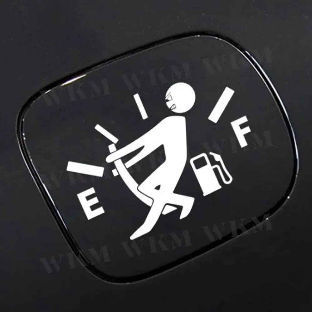 Funny Car Stickers Pull Fuel Pointer Reflective Decal Car Styling For Universal Tank Accessories One Per Set Car Sticker - 4