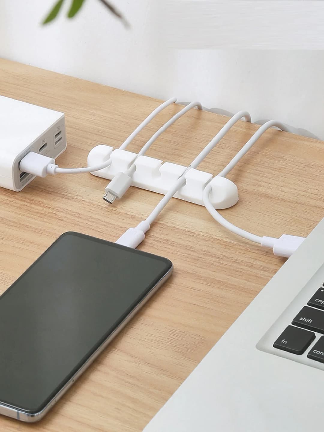 Cable Holder Clips Cable Cord Wire Organizer Silicone USB Cable Winder Management Clips Self Adhesive for Mouse Keyboard Headset - 3
