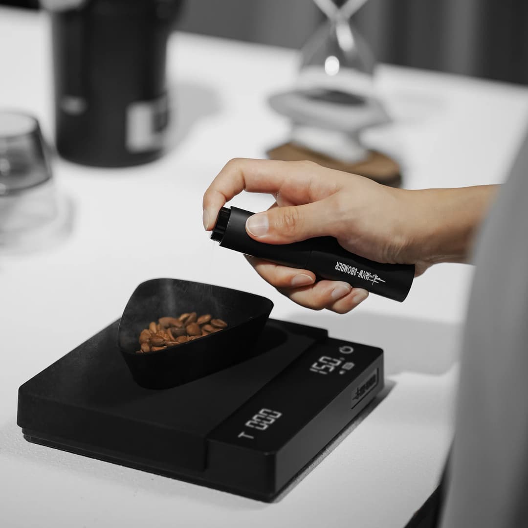 MHW-3BOMBER BeanBoat Coffee Bean Dosing Cup Aluminum Alloy Coffee Dosing Tray Coffee Bar Accessories For Coffee Enthusiast - 4