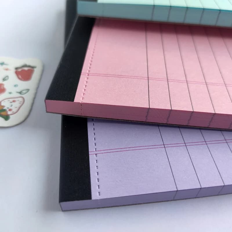 A5 Draft Notebook SImple Lined Tearable Sticky Notes Memo Book Portable Notebook with Tearable Paper - 3