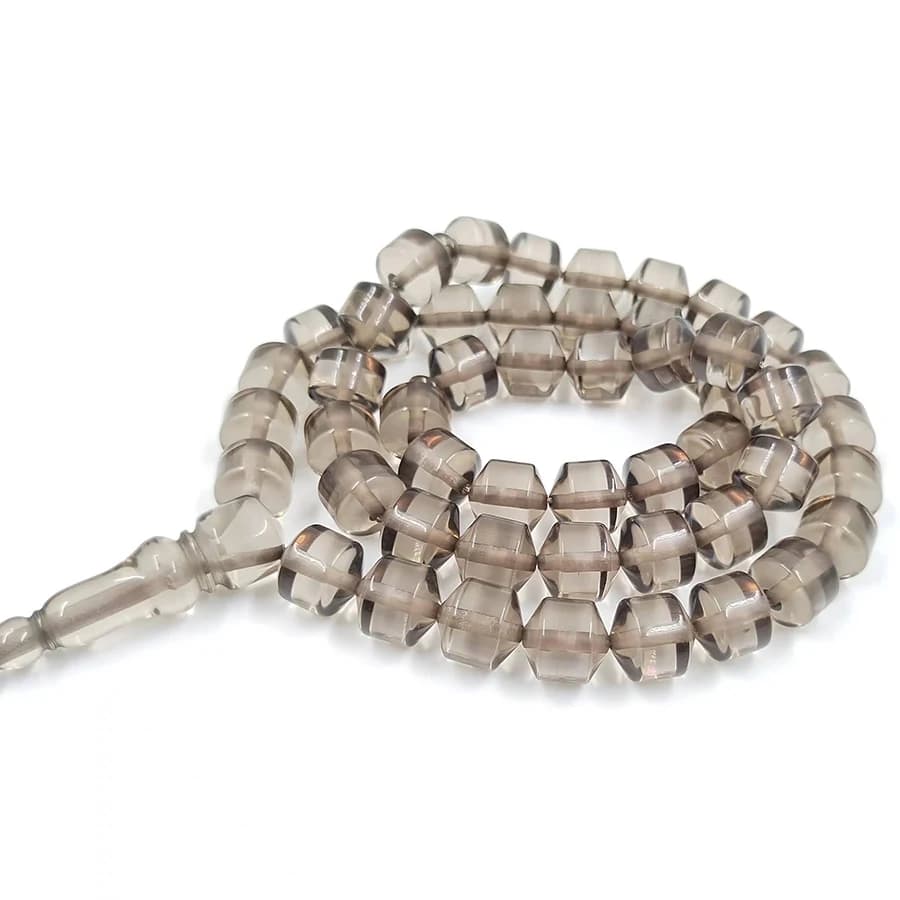 Tasbih gray resin Muslim man Rosary prayer beads bracelet islamic fashion bracelet Arabian Jewelry Misbaha - 3