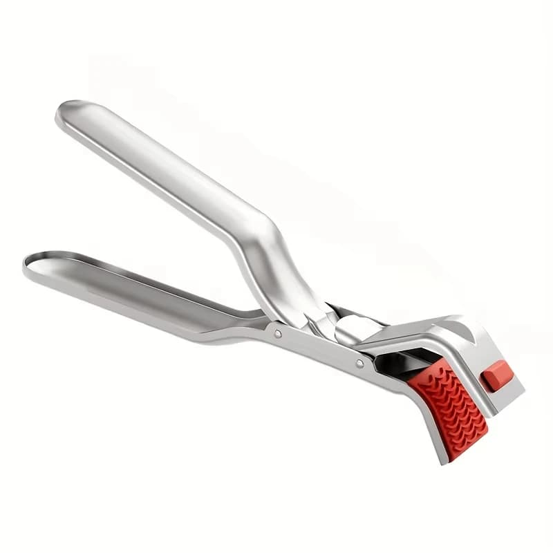 مشبك مضاد للحرارة لحمل الأطباق الساخنة، مشبك للأواني والمقالي، ملقط لاسترجاع الأطباق في المقلاة الهوائية، أدوات مطبخ