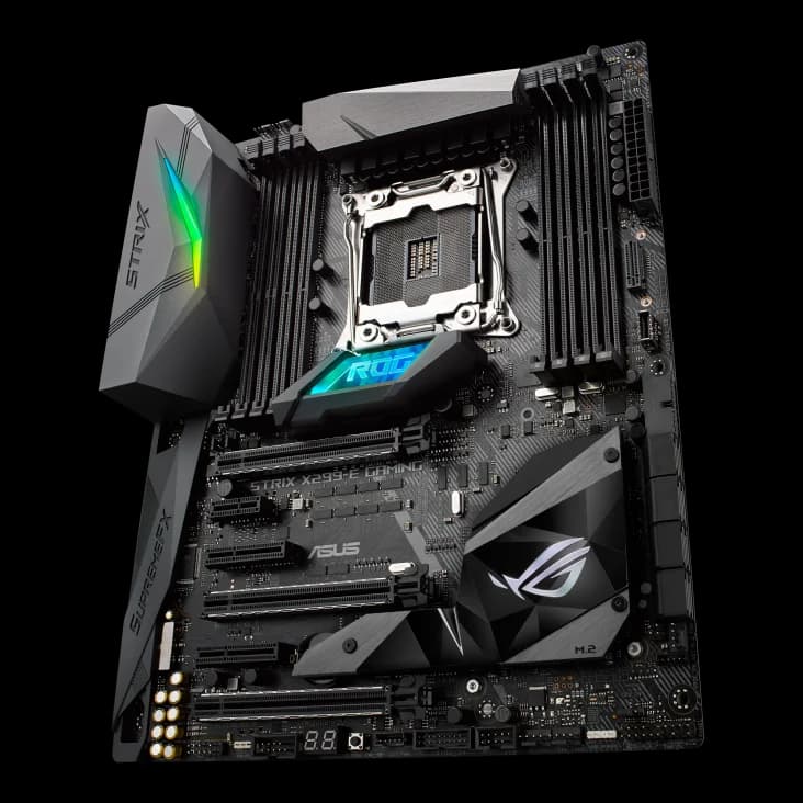 لوحة أم لألعاب ASUS ROG STRIX X299-E مقبس LGA2066 معالج وحدة المعالجة المركزية DDR4 4133(O.C.) ذاكرة MHz مجموعة شرائح X299 لوحة رئيسية ATX - 4