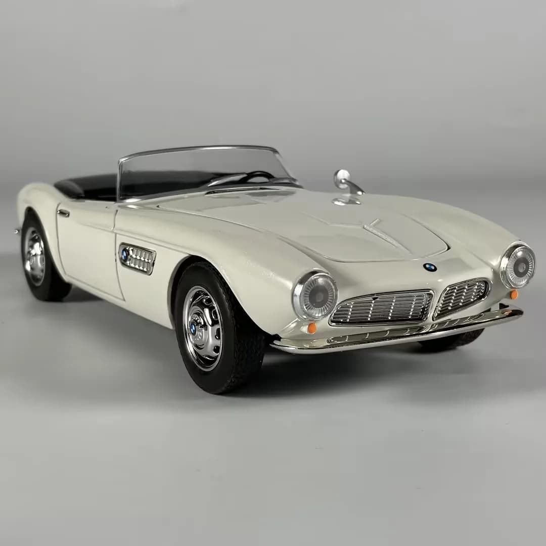 نموذج سيارة BMW 507 1950 530LI Roadster كلاسيكية مقاس 1:24 من سبائك المعدن مصبوبة ديكور منزلي عصري وحامل مكتب هدية عيد ميلاد ألعاب