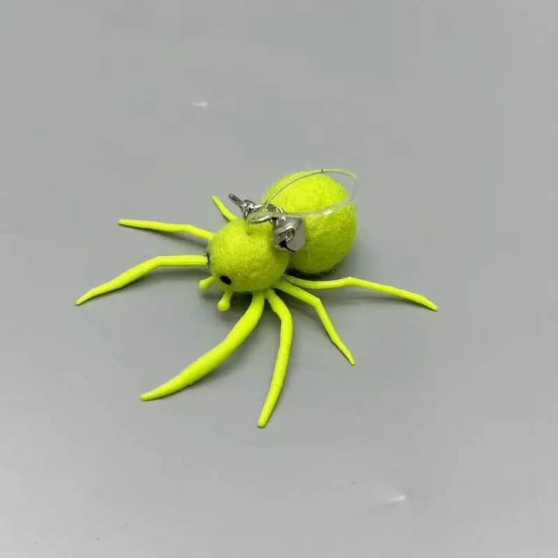 1pc/2pcs Artificial Spider Cat Toys Teasing Stick Replacement Head Toy Silicone Pet Toys Wand Accessories - 3