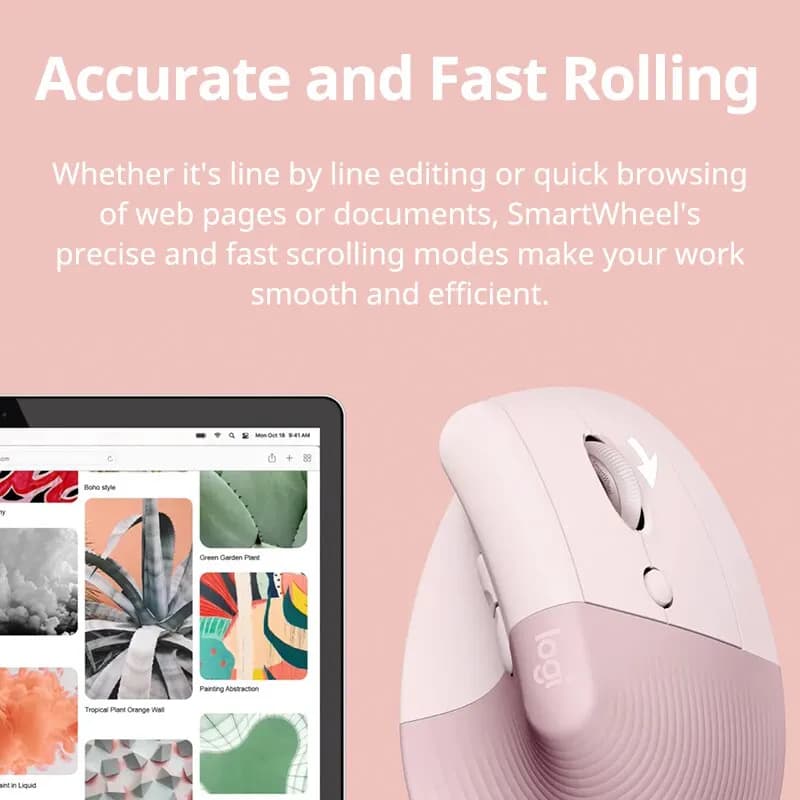 Lift Ergonomic Vertical Mouse Wireless Bluetooth Silent Mouse Logitech - 3