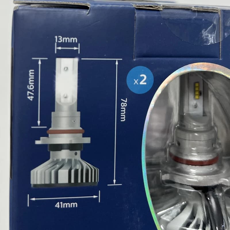 مصابيح فيليبس X-treme Ultinon LED 9005 9006 HB3 HB4 12V 6000K إضاءة سيارات LED مصابيح ضباب +200% أكثر سطوعًا (زوج) - 2