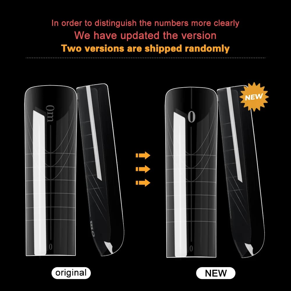 MOWOT جديد مربع مزدوج مسمار شكل تمديد نصائح الأظافر الاصطناعية قوالب هلام البناء السريع تغطية كاملة حجم كبير أعلى أشكال الأظافر الأكريليك - 6