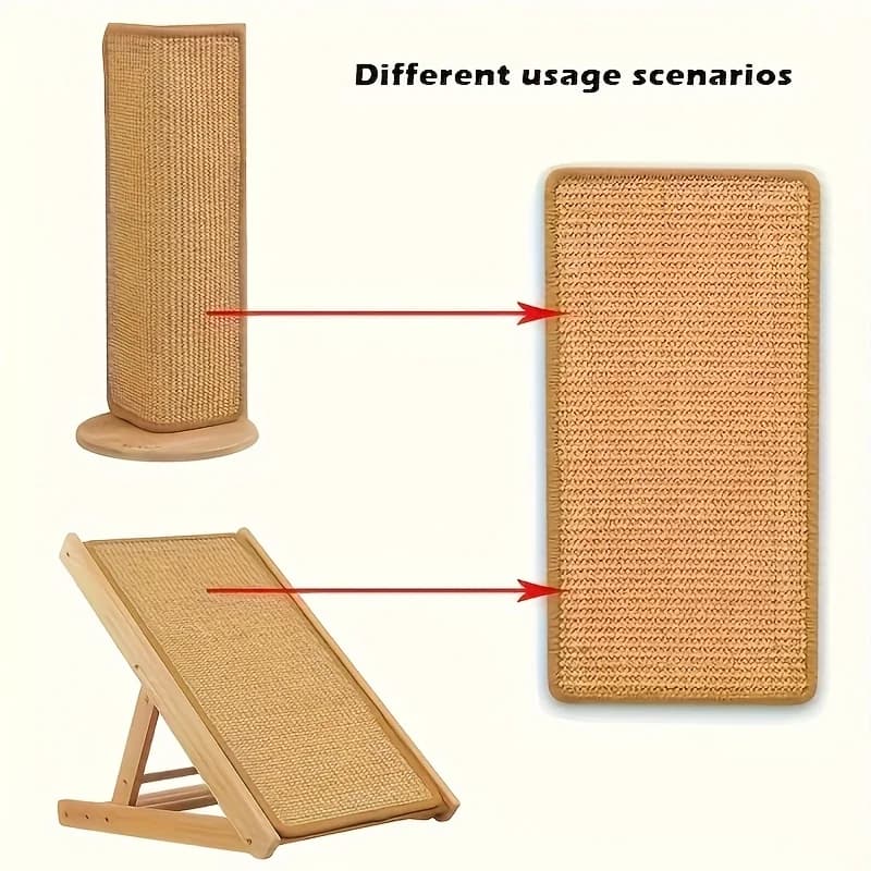 Sturdy Sisal Cat Scratching Post - Sofa-Safe Design, Durable Natural Sisal Material Promotes Healthy Nail Care and Furniture Protection, Ideal Gift for Cats, Simple Pet Accessory, Safe Pet Material, a Must-Have for Pet Lovers - 2