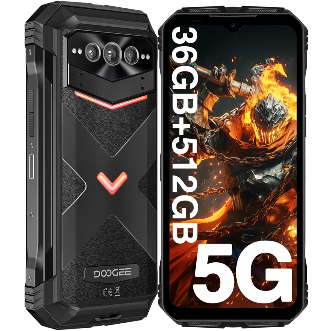 Global Version DOOGEE V Max Plus 5G Rugged Phone 6.58" 120Hz 36GB(16+20) 512GB 200MP Ai Camera 22000mAh Lighting Effect Phone