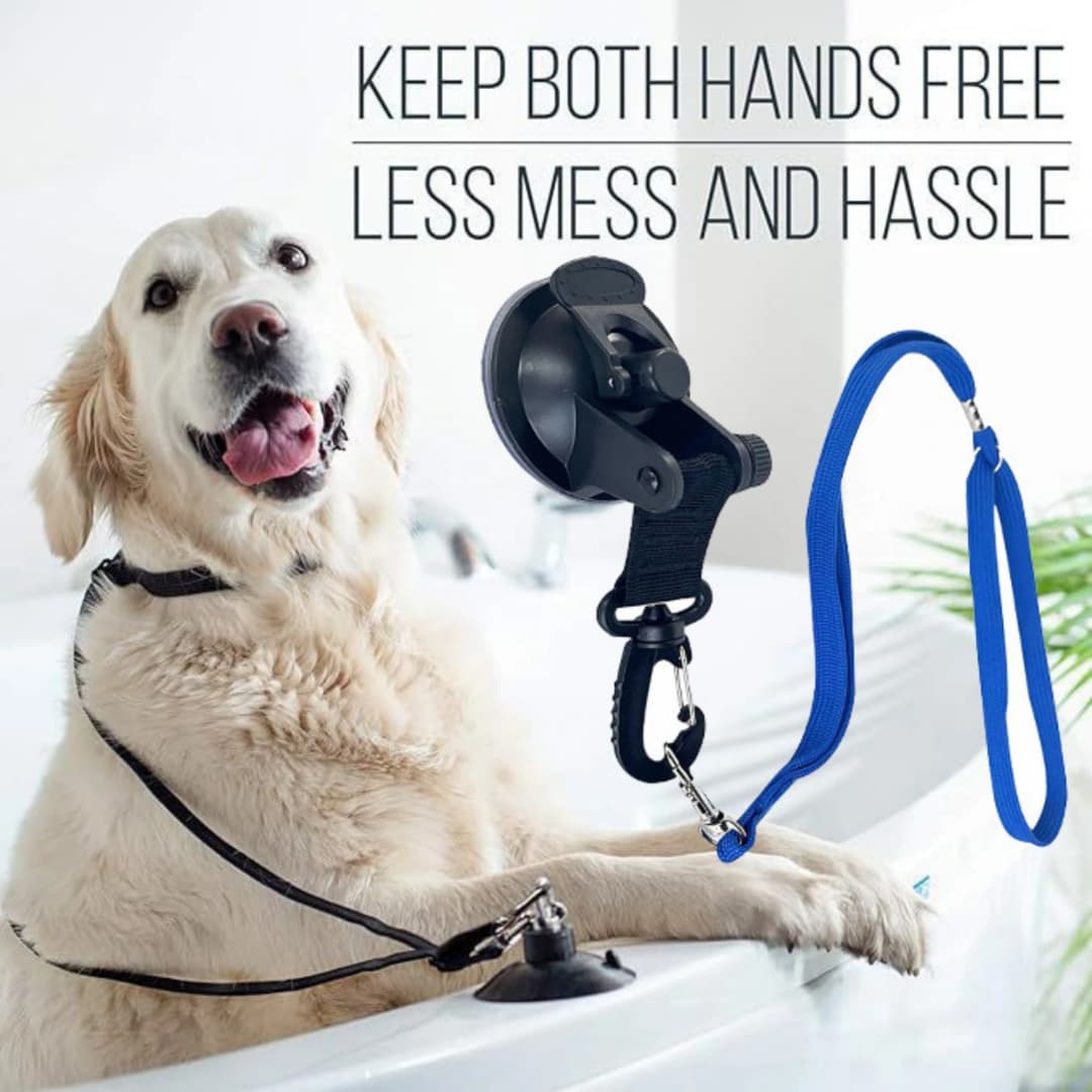 Pet Grooming Loops Dog Bathing Fixer Traction Rope Pet Cat Noose Dog Beauty Table Sling Adjustable Restraint Suction Cup Hook - 2