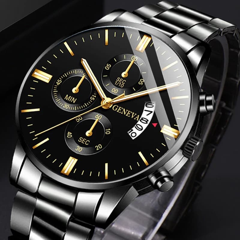 Fashion Men Watch Luxury Calendar Quartz Wrist Watch Mens Business Watches for Man Clock Montre Homme