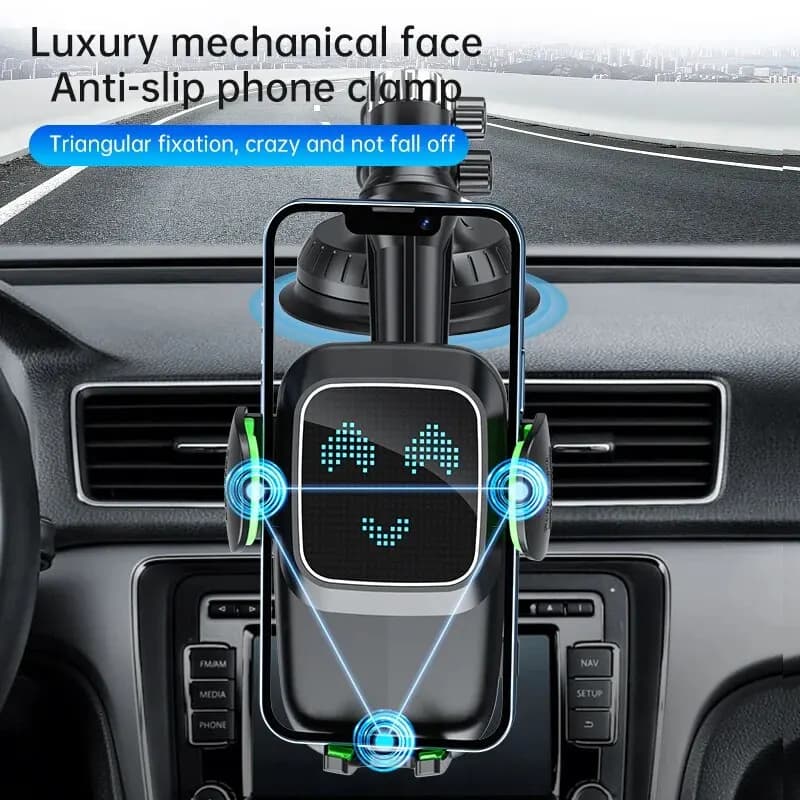 Suction Cup Phone Holder Windshield/Dashboard/Window, Universal Suction Cup Car Phone Holder Mount with Sticky Gel Pad, Compatib - 3