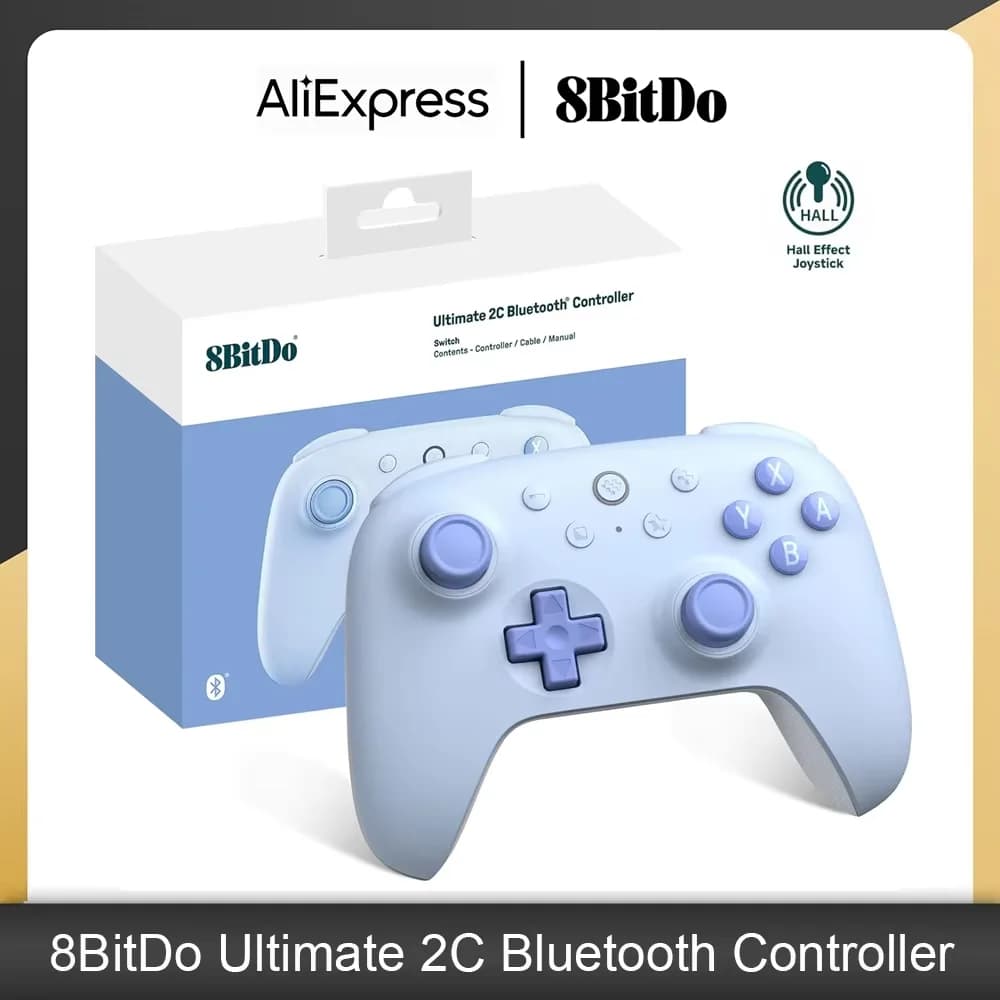 8BitDo Ultimate 2C Bluetooth Controller Wireless Gamepad with Hall Effect Joystock for Nintendo Switch / Switch 2 / OLED Console