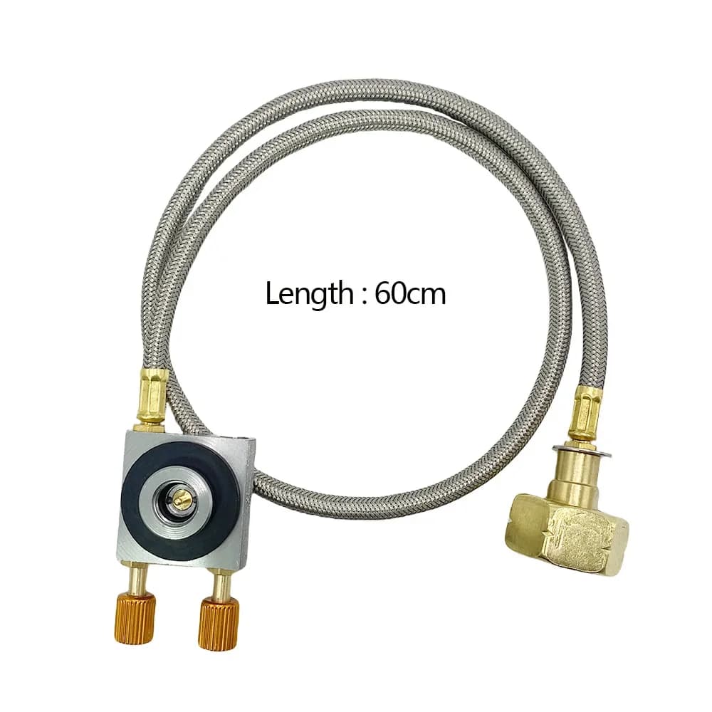 محول أوروبي لملء اسطوانات الغاز مع صمام تخفيف الضغط لمواقد التخييم - 4