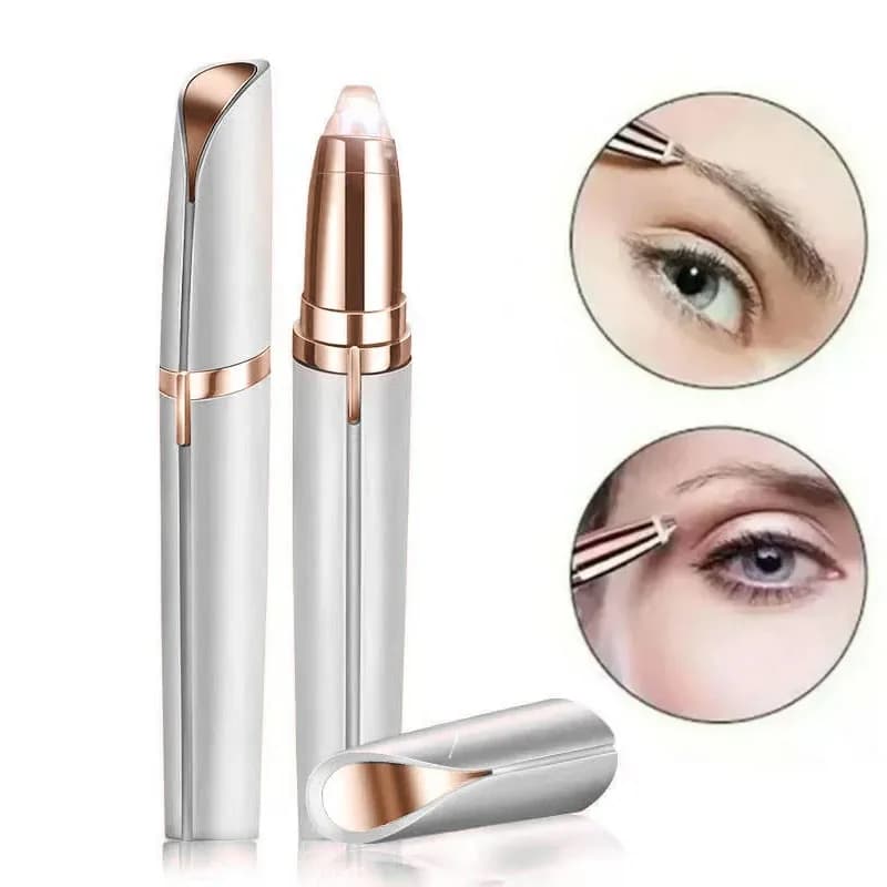 Electric Eyebrow Trimmer Electric Face Eyebrow Hair Trimmer Mini Portable Women Body Shaver Remover Blade Eye Rechargeable - 2