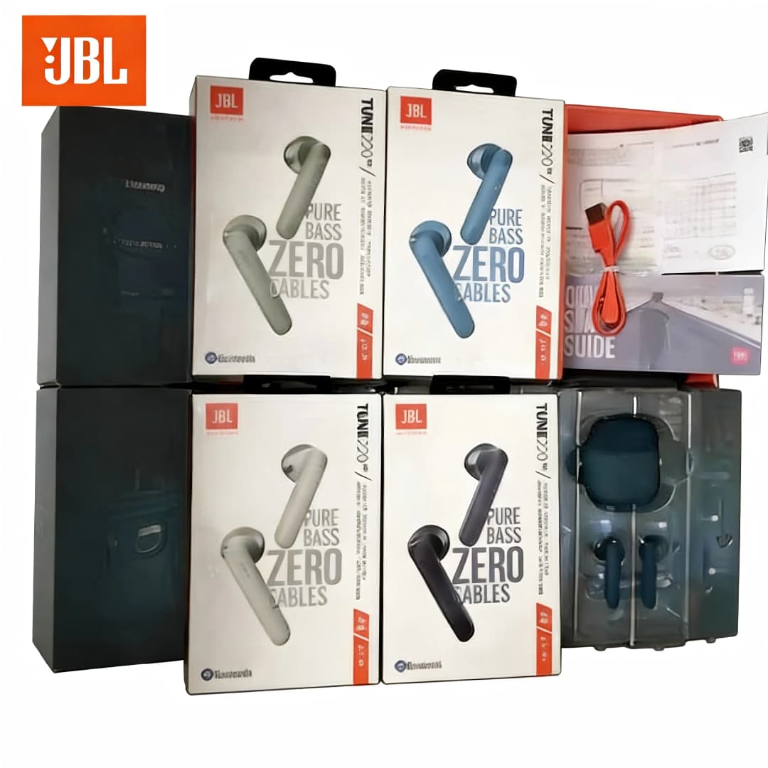 سماعات بلوتوث لاسلكية JBL TUNE 220 TWS مع صوت ستيريو وسماعات رأس بتقنية MiC - 6