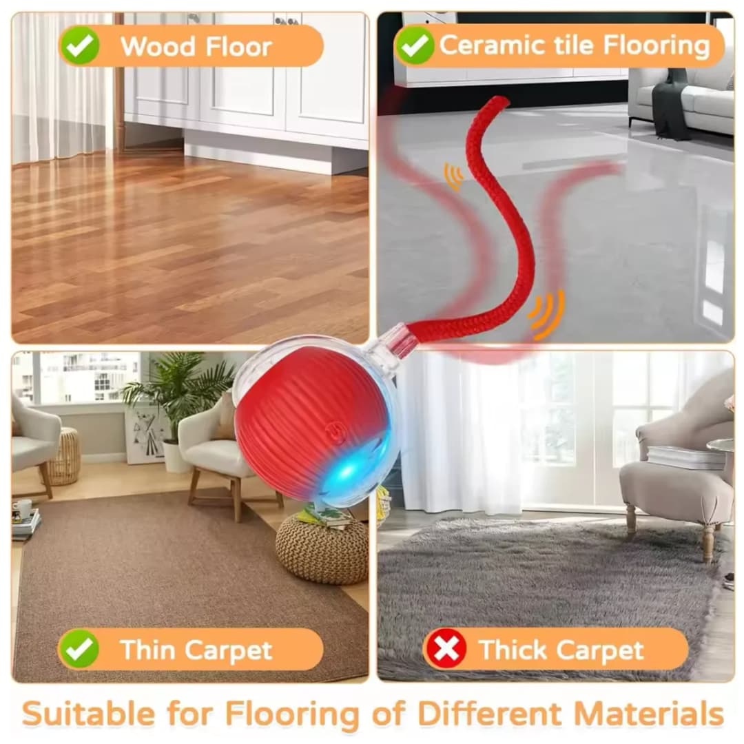 ألعاب قطط ساخنة تثير الكرات تلقائيًا وأعواد مثيرة للقطط مقاومة للاهتراء والعق ألعاب للحيوانات الأليفة - 2