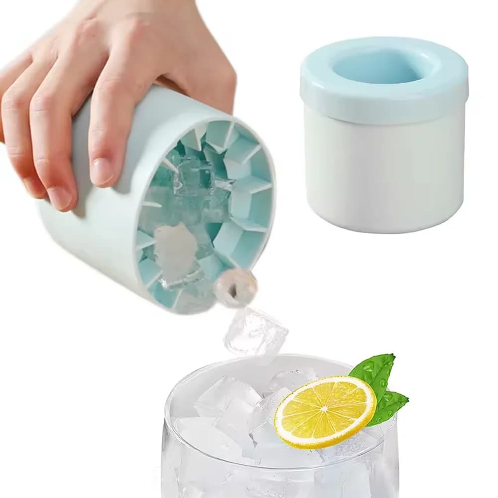 Household Cylinder Ice Cube Mold Whiskey Ice Cube Light Bulbs Ice Mold Food Grade Silicone Ice Cube Ball Maker Mould Bar Tools