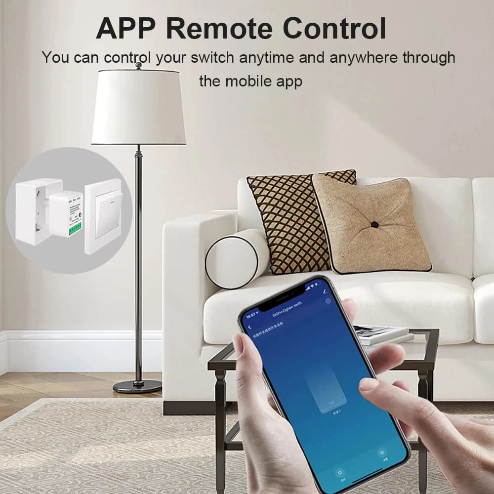 Zigbee 16A 1CH/2CH Smart Switch Breaker Mini Smart Home Relay Automation Module works with Tuya Hub Smart Life Alexa Google Home - 5