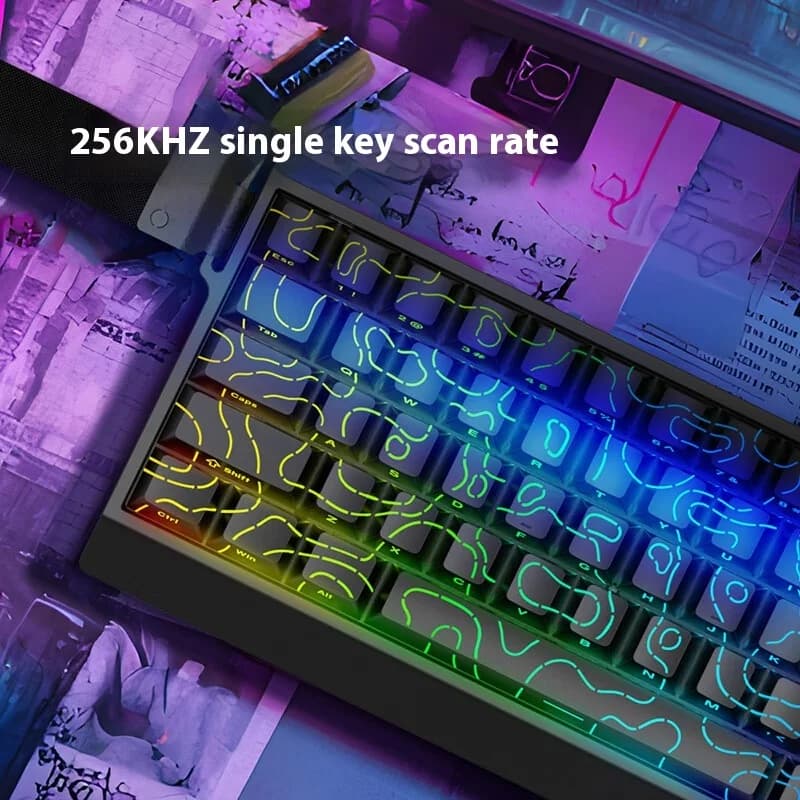 آيروك كاروتماس ميركوري68 ماكس مارس68 برو، لوحة مفاتيح ميكانيكية مغناطيسية للألعاب، تريج سريع 0.001، 8K، سلكية - 3