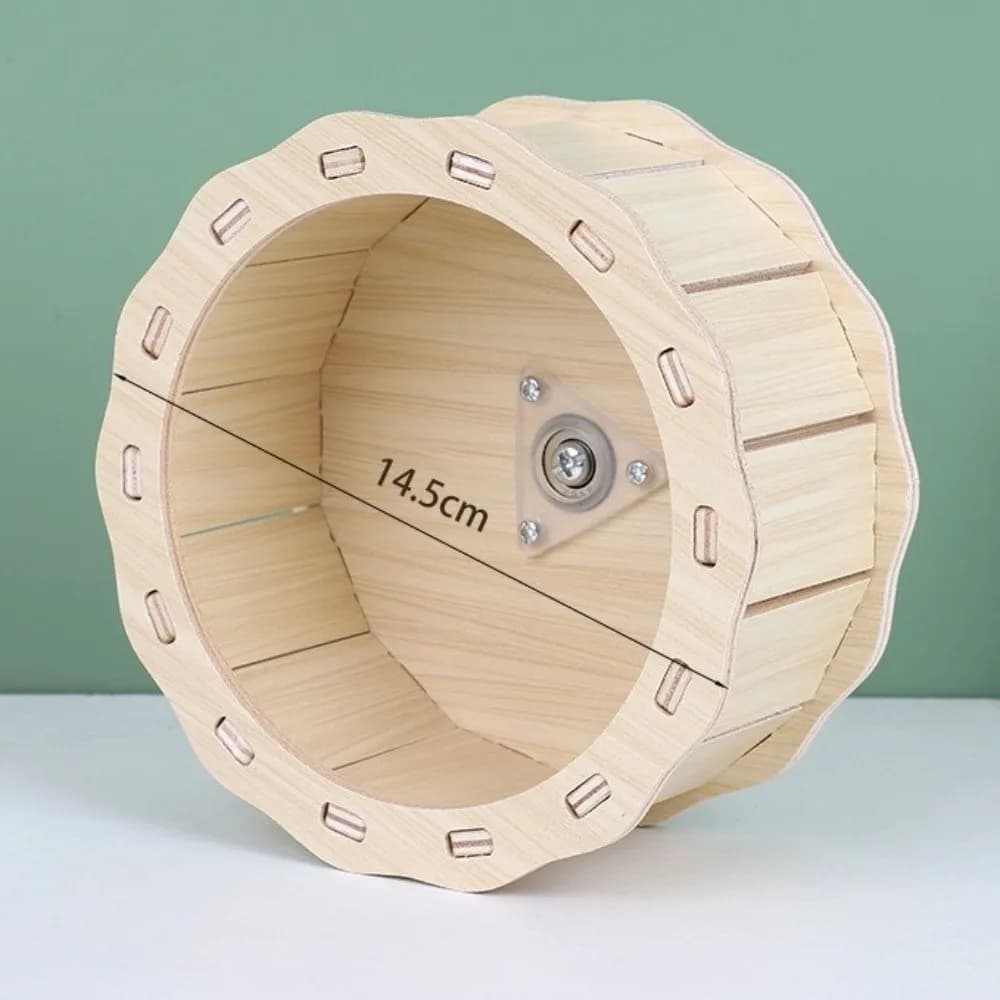 New Wooden Hamster Villa Chewable Durable Seesaw Swing Cage Accessories Easy to Install Hamster Climb Toy Pet Supplies - 3