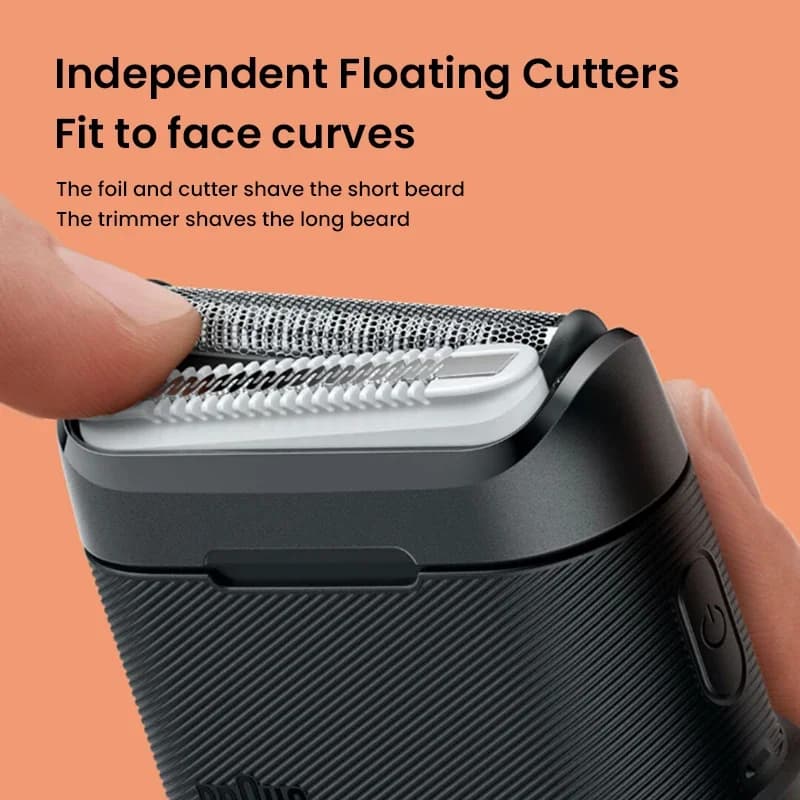 Braun Mini Shaver X Series M1012 For Men Wet-Dry Dual Use Washable Rechargeable Electric Razor Beard Shaving Machine Original - 4