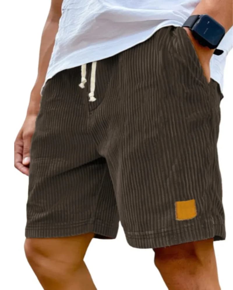 Men's Retro Corduroy Casual Shorts Men Fashion Solid Sweatpants Harajuku Corduroy Short Pants New Men Clothing Roupas - 6