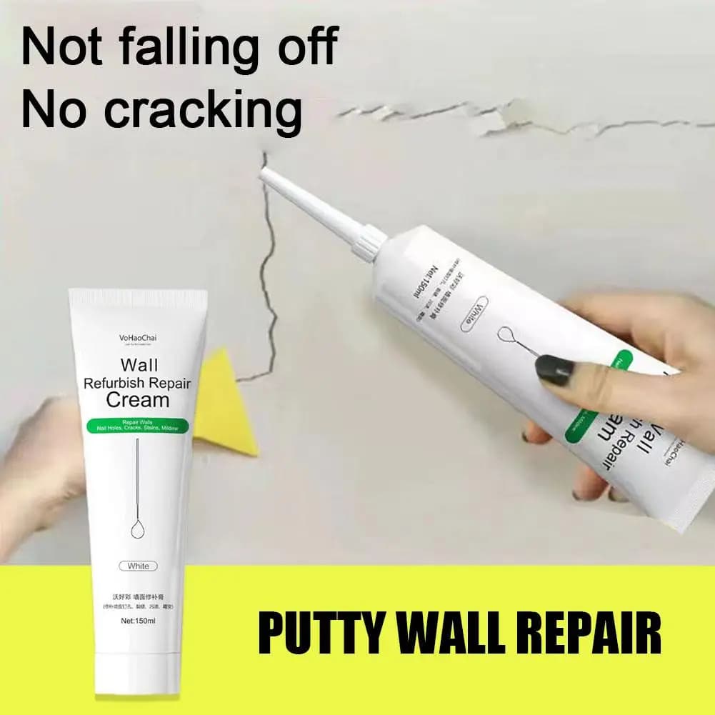 150ml Wall Repair Agent Wall Repair Paste Crack Nail Cream Valid Mouldproof Quick-Drying Patch Restore - 2