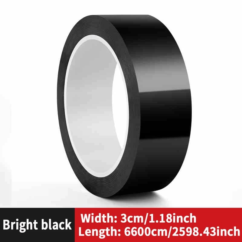 فيلم ملون معدّل للسيارة، ملصق داخلي وخارجي للسيارة من ألياف الكربون السوداء عالية اللمعان، تعديل شبكة منتصف الجسم - 6